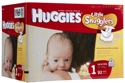 Huggies Little Snugglers Diapers Big Pack -- size: size 1 ( Baby Diaper Huggies ) รูปที่ 1