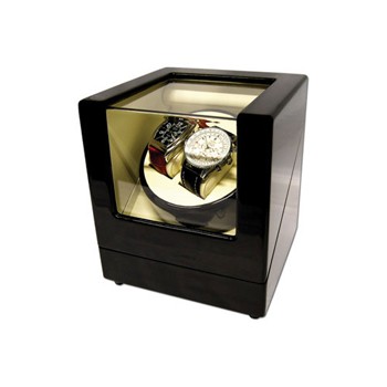 ขายกล่องหมุนนาฬิกาหรือกล่องขึ้นลานนาฬิกาสำหรับนาฬิกาออโต้ (watch winder) แบบกล่องไม้สำหรับนาฬิกา 2 เรือน รูปที่ 1