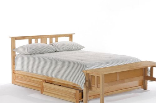 Thyme Twin Platform Bed w/ Natural Finish (Oak bed) รูปที่ 3