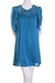 รูปย่อ By Deep Macramé Open Flutter Sleeves Satin Fully Lined Mini Dress Blue ( By Deep Night Out dress ) รูปที่2