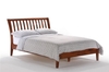 รูปย่อ Nutmeg Queen Platform Bed w/ Cherry Finish plus 4-Drawer Set (Oak bed) รูปที่2