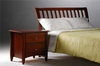 รูปย่อ Nutmeg Queen Platform Bed w/ Cherry Finish plus 4-Drawer Set (Oak bed) รูปที่3