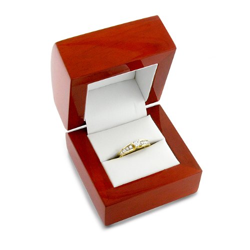1/2 Carat Round-Cut Diamond Engagement Ring in 10K Yellow Gold Size-7 ( Netaya ring ) รูปที่ 5