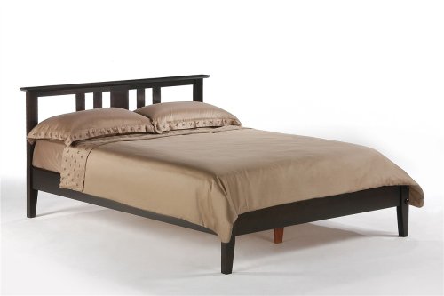 Thyme Eastern King Platform Bed w/ Dark Chocolate Finish plus 2-Drawer Set (Oak bed) รูปที่ 3