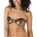 รูปย่อ Swimsuit Xhilaration® Juniors Bandeau Swim Top - Gold (Type Two Piece) รูปที่1