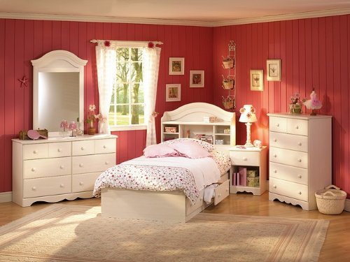 Summer Breeze Twin Mates Bed In Vanilla Cream Finish  รูปที่ 4