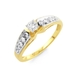 รูปย่อ 1/2 Carat Round-Cut Diamond Engagement Ring in 10K Yellow Gold Size-7 ( Netaya ring ) รูปที่1