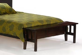 Nutmeg Queen Platform Bed w/ Dark Chocolate Finish (Oak bed) รูปที่ 4