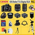 Review Canon EOS Rebel T1i (500d) SLR Digital Camera Kit with Canon 18-55mm Lens & Canon 55-250mm Is Lens + SSE Huge 32GB Lens Accessories Package