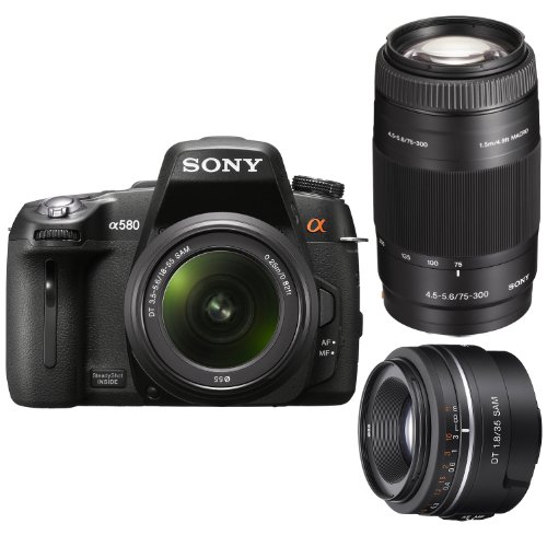 Review Sony Alpha A580/L 16.2Megapixel HD DSLR Camera and 18-55mm F3.5-5.6 Lens with Sony SAL75300 Zoom Lens and SAL35F18 Wide Angle Lens รูปที่ 1