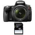 Review Sony Alpha SLTA33/L Digital SLR Camera with 18-55mm Lens and Translucent Mirror Technology + Sony 16GB SDHC Card