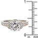 รูปย่อ Rhodium Plated Engagement Ring with Prong Set Clear CZ Centerstone and Accent Stones in Silver Tone in Sizes 5-10 with 3.1 Total Carat Weight ( J Goodin Inc ring ) รูปที่3