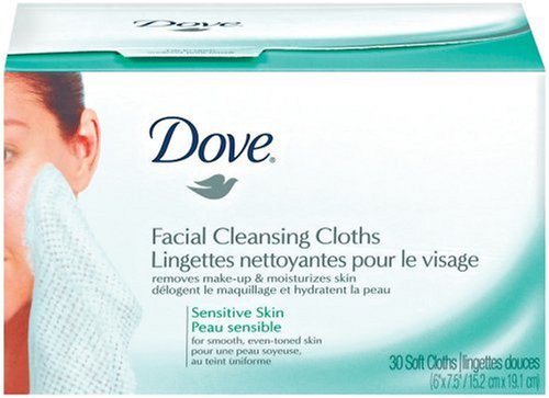 Dove Sensitive Essentials Cleansing Cloths, Refill, 30 Count (Pack of 3) ( Cleansers  ) รูปที่ 1