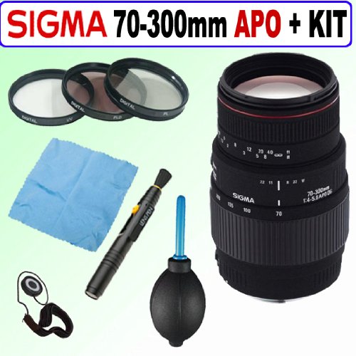 Sigma 70-300mm f/4-5.6 DG APO Macro Telephoto Zoom Lens for Canon SLR Cameras + Deluxe Accessory Kit ( Sigma Len ) รูปที่ 1