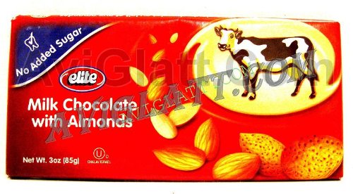ELITE MILK CHOCOLATE WITH ALMONDS 3 OZ ( Elite Chocolate ) รูปที่ 1