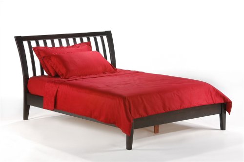 Nutmeg Queen Platform Bed w/ Dark Chocolate Finish (Oak bed) รูปที่ 1