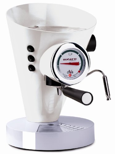 Bugatti 15-DIVA-C1110 Diva 15-Bar Espresso and Cappuccino Maker, White รูปที่ 1