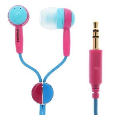 iPopperz IP-CLZ-4005 Ear Bud (Light Blue/Rose/Dark Blue) ( Victory Ear Bud Headphone ) รูปที่ 1