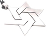 รูปย่อ Giant Star Of David Pewter Pendant Necklace ( Dan Jewelers pendant ) รูปที่2