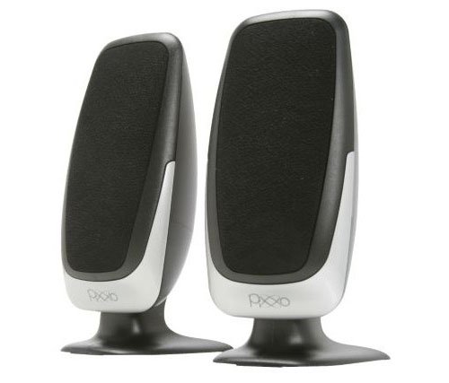 PIXXO Multimedia Speaker, USB 2.0, 2 Channel Stereo, Amplifier, Magnetically Shielded, Black _Retail ( PIXXO Computer Speaker ) รูปที่ 1