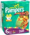 Pampers Baby-Dry Diapers Size 6 35+ Lbs, 23.0 CT (3 Pack) ( Baby Diaper Pampers )