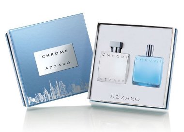 AZZARO - Chrome For Men Gift Set (EDT+ASB) ( Men's Fragance Set) รูปที่ 1