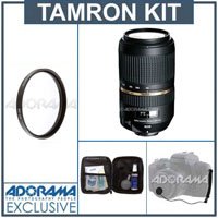 Tamron SP AF70-300mm f/4-5.6 Di VC Ultra Silent Drive (USD) Lens Kit. for Canon EOS Mount with Pro Optic 62mm MC UV Filter, Lens Cap Leash, Professional Lens Cleaning Kit ( Tamron Len ) รูปที่ 1