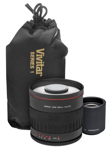 Vivitar 500mm f/6.3 Series 1 Multi-Coated Mirror Lens with 2x Teleconverter (=1000mm) for Nikon D40, D60, D90, D300, D300s, D3, D3x, D7000, D3000, D3100, D3s & D5000 Digital SLR Cameras ( Vivitar Len ) รูปที่ 4
