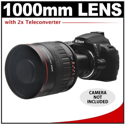 Vivitar 500mm f/6.3 Series 1 Multi-Coated Mirror Lens with 2x Teleconverter (=1000mm) for Nikon D40, D60, D90, D300, D300s, D3, D3x, D7000, D3000, D3100, D3s & D5000 Digital SLR Cameras ( Vivitar Len ) รูปที่ 1