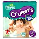 Pampers Cruisers Diapers Size 5 27+ Lbs, 23.0 CT (2 Pack) ( Baby Diaper Pampers ) รูปที่ 1