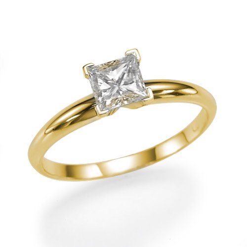 0.40Ct Certified Diamond Engagement Ring on 18k Y.Gold ( Diamonds Boulevard ring ) รูปที่ 6