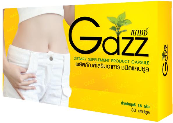 Gazz ผลิตภัณฑ์เสริมอาหารแกซซ์รสกล้วย สำหรับผู้มีปัญหาผิดปกติในการย่อย 30 cap. รูปที่ 1