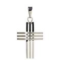 Bling Jewelry Immaculate Style Unisex Stainless Steel Modern Cross Pendant Necklace ( Bling Jewelry pendant )