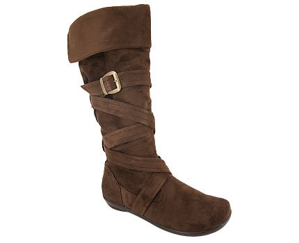 Strappy Slouch Buckle Boot 8 BROWN ( Riding shoe Glaze ) รูปที่ 1