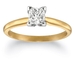 รูปย่อ 10k White or Yellow Gold Princess Cut Solitaire Diamond Engagement Ring (3/4 ct, J-K Color, I2-I3 Clarity) ( Amazon.com Collection ring ) รูปที่3