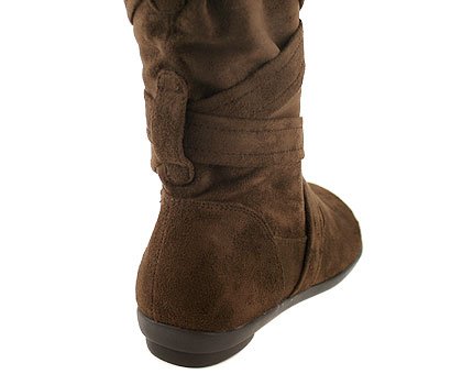 Strappy Slouch Buckle Boot 8 BROWN ( Riding shoe Glaze ) รูปที่ 6