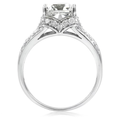 Marinel's Engagement Ring - Cushion Cut CZ ( Emitations ring ) รูปที่ 4