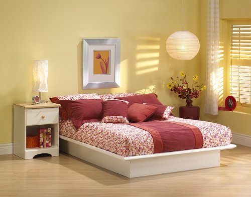 Contemporary Queen Size Platform Bed And Moulding - South Shore 3050-233  รูปที่ 3