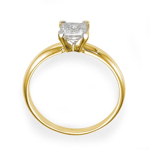 0.40Ct Certified Diamond Engagement Ring on 18k Y.Gold ( Diamonds Boulevard ring ) รูปที่ 7