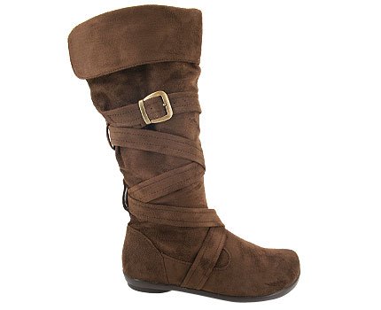 Strappy Slouch Buckle Boot 8 BROWN ( Riding shoe Glaze ) รูปที่ 4