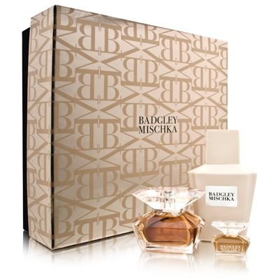 Badgley Mischka by Badgley Mischka for Women 3 Piece Set Includes: 1.7 oz Eau de Parfum Spray + 6.8 oz Glamorous Body Lotion + 0.24 oz Parfum Classic ( Women's Fragance Set) รูปที่ 1