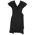 Misses Tiana B Black Ruffle Wrap Dress ( Tiana B Night Out dress )