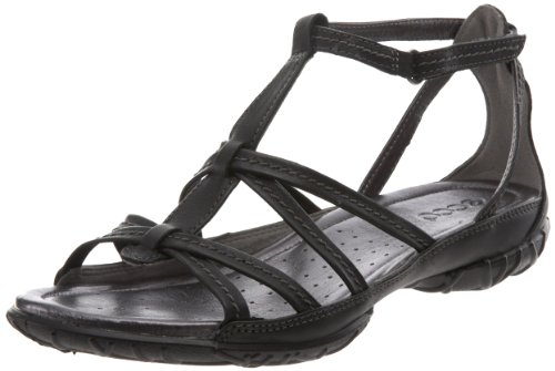 ECCO Women's Groove Gladiator Ankle-Strap Sandal,Black,35 EU/4-4.5 M US ( ECCO ankle strap ) รูปที่ 1