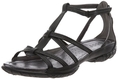 ECCO Women's Groove Gladiator Ankle-Strap Sandal,Black,35 EU/4-4.5 M US ( ECCO ankle strap )