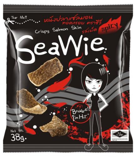 จำหน่ายหนังปลาแซลมอนทอดกรอบ Seawie รูปที่ 1