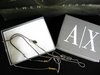 รูปย่อ สร้อยคอแบรนด์ Armarni Exchange (A|X) มีจี้ปั้ม LOGO ตัวสีของสร้อยเป็นสีเงินรมดำ (ไม่ทราบวัสดุครับ) ดัดแปลงได้หลายสไตล์ ของแท้ 10000% ขายพร้อมกล่อง และถุงกระดาษเหมือนซื้อออกมาจาก SHOP เลยครับ รูปที่3