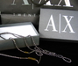 รูปย่อ สร้อยคอแบรนด์ Armarni Exchange (A|X) มีจี้ปั้ม LOGO ตัวสีของสร้อยเป็นสีเงินรมดำ (ไม่ทราบวัสดุครับ) ดัดแปลงได้หลายสไตล์ ของแท้ 10000% ขายพร้อมกล่อง และถุงกระดาษเหมือนซื้อออกมาจาก SHOP เลยครับ รูปที่2