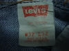 รูปย่อ #5455#กางเกงยีนส์ ลีวายส์501 ของแท้ มือสอง เอว 33 ยาว 29นิ้วครึ่ง made in usa รูปที่7