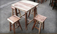 ขายโต๊ะไม้-เก้าอี้ไม้  สภาพดี ผลิตใหม่แค่ใช้ในงาน Event แค่ 5 วัน ขายลดราคาเพราะไม่มีที่เก็บ
