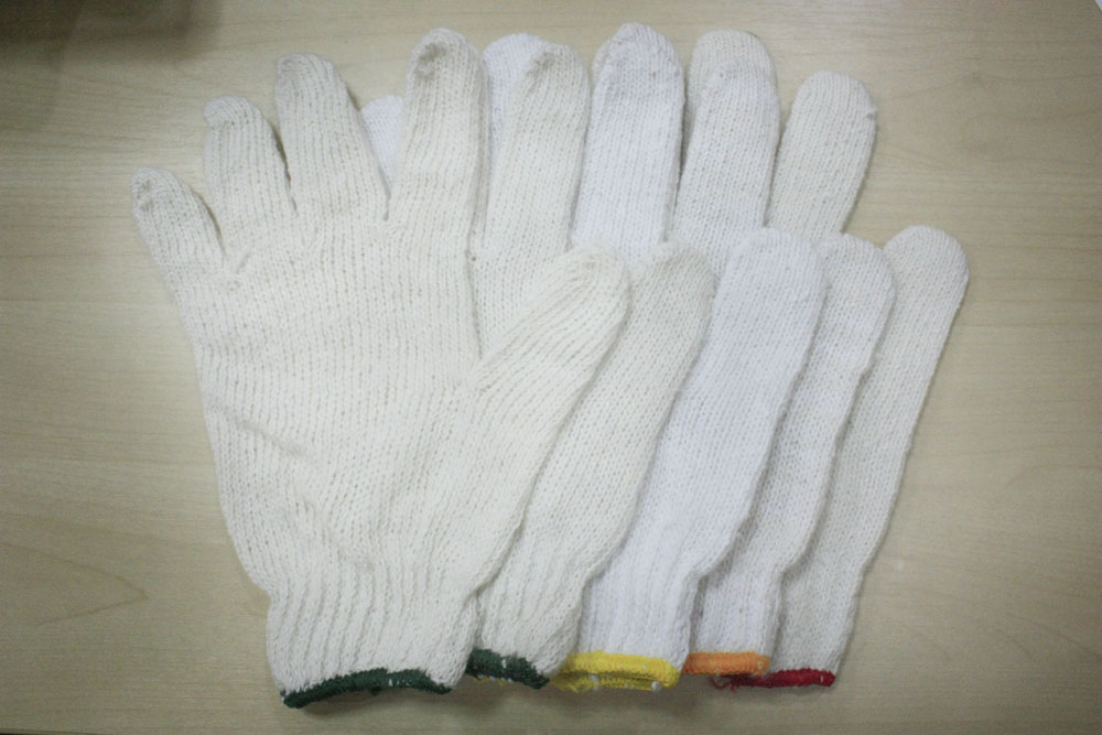 ผลิต-จำหน่าย ถุงมือผ้าฝ้าย ทุกขนาด ถุงมือ  TC / PORY ต่อข้อและพับริม รูปที่ 1